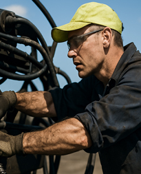 cleaning workmen clothes