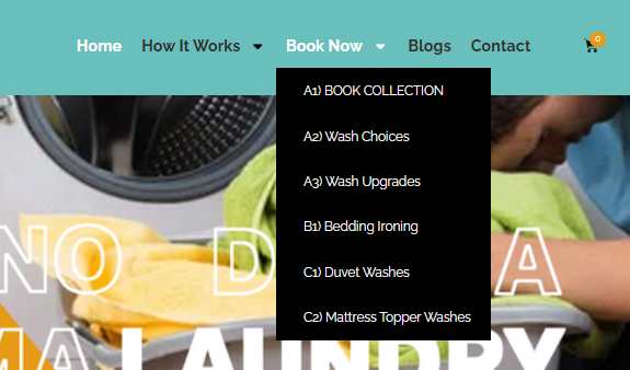 laundry-menu-order-dropdown